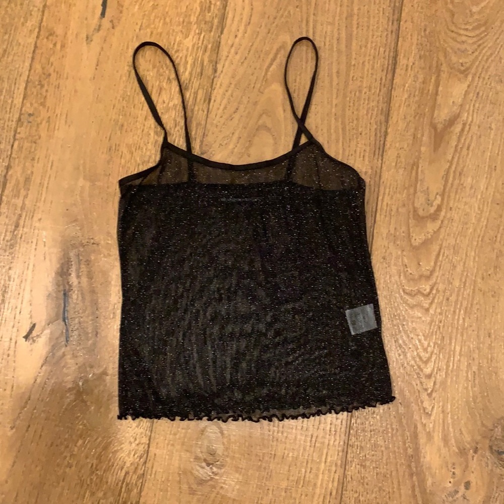 Rare Sheer Glittery Brandy Melville Top